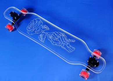 Skeleton Rose Skateboard