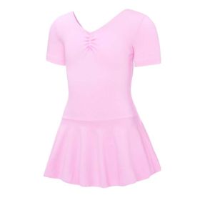 Kids Dance Summer Ballet Dress Cotton Ballet Dress Ballet Leotards for Girls, Pink