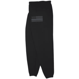 USA Flag/Thin Blue Line Mens Sweatpant Black (Opation: Medium)