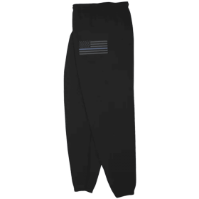 USA Flag/Thin Blue Line Mens Sweatpant Black (Opation: 2XL)