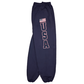 USA Flag Mens Sweatpant Navy (Opation: Large)