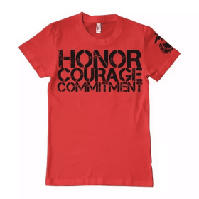 A Soldier Pledge Men's T Shirt Red (Opation: Large)