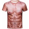 Mens Funny Muscle Printed Short Sleeve T-Shirt Muscle Man Costume Summer Tees