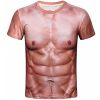Mens Funny Muscle Printed Short Sleeve T-Shirt Muscle Man Costume Summer Tees