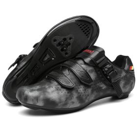 cycling shoes mtb Men's Cycling sneaker road Bicycle flat spd cleat shoes Self-locking Mountain bike shoes Outdoor Sports (Color: 20032-Grey-Road, size: 37)